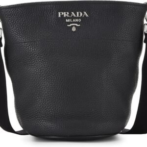 Pre-Loved Black Leather Shoulder Bag, Black