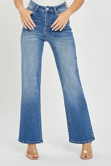 SALT TREE Risen Jeans - High Rise Relaxed Straight Jeans - RDP5292 Search on ebay - Image 3