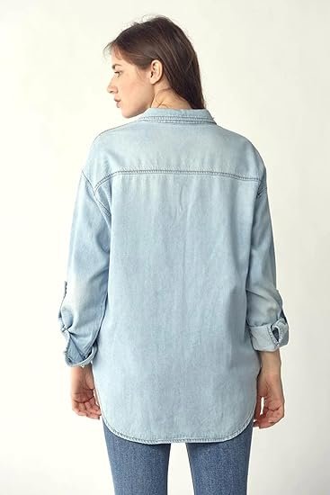 SALT TREE Risen Jeans - Oversized Denim Shirt - RDJ1136 - Image 2